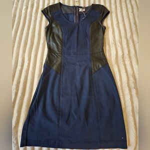 Elegant Navy and Black Dress